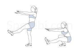 Pistols squats para mejorar la movilidad de cadera